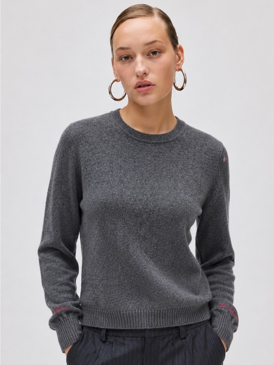 Banana Republic Tops - Banana Republic Italian Merino Blend Merino Wool Crewneck Sweater Gray Small